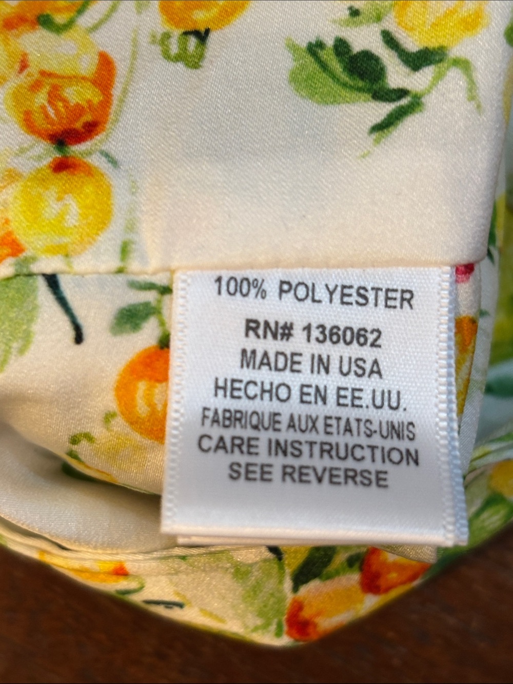 Lavender Brown Lemon Print Crop Top — Yellow, Green, White - Picture 4 of 5